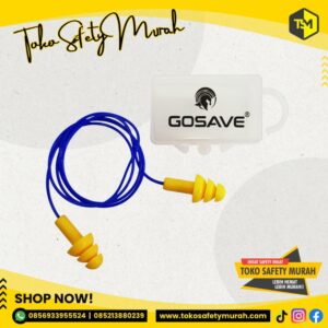 Earplug Pelindung Telinga / Ultrafit Gosave Sumbat Kuping Penutup Ear Plug Karet Lembut Soft Silicone #Jual Alat Pelindung Diri APD Alat Keselamatan Kerja K3