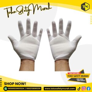 12 Pasang Sarung Tangan Putih Polos Sarung Tangan Paskibra / Upacara / Sarung Tangan Pengantin