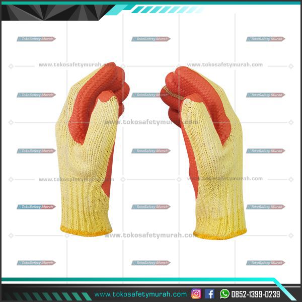 Sarung Tangan Safety Lapis Karet Kombinasi Latex Fuji SAS Angkat Kaca Premium #Jual Alat Pelindung Diri APD Alat Keselamatan Kerja K3 - Image 3