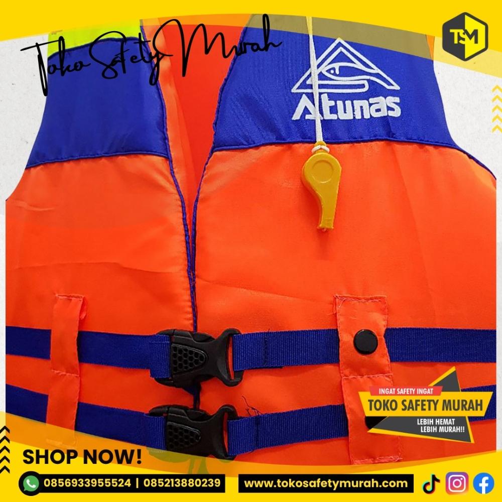 Baju Pelampung ATUNAS size S / Rompi Safety Life Jacket / Wahana Olahraga Air Snorkling Permainan / Jaket Anak Kecil Dewasa #Jual Alat Pelindung Diri APD Alat Keselamatan Kerja K3 - Image 2