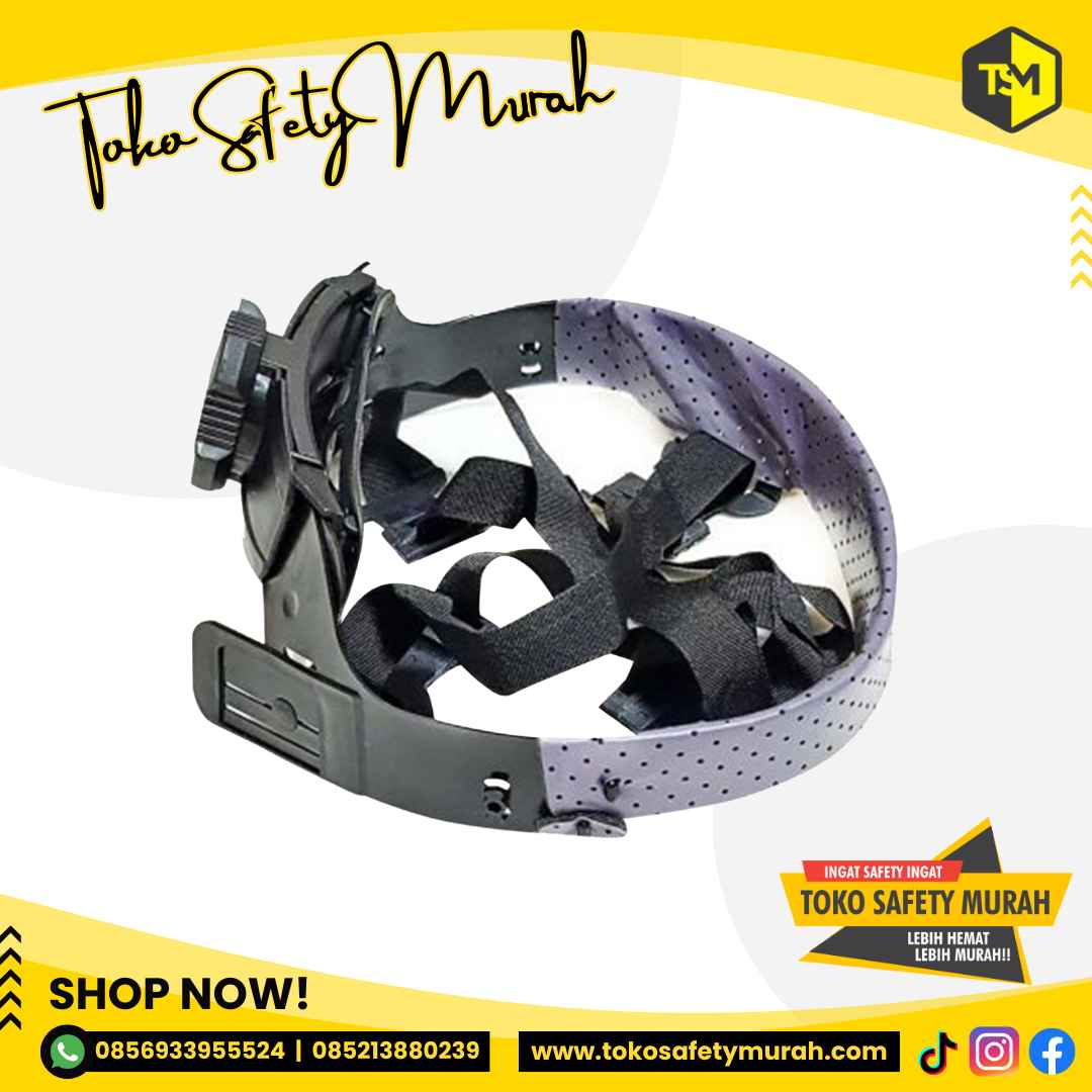 Fastrack Helm Proyek Knob Putar / Aksesoris Helmet Safety / Inner Tatakan Kualitas Premium #Jual Alat Pelindung Diri APD Alat Keselamatan Kerja K3 - Image 3