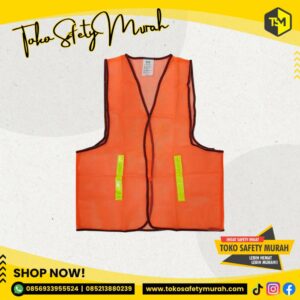 Rompi Jaring Orange Gosave / Safety Vest / Rompi Kerja Proyek Murah #Jual Alat Pelindung Diri APD Alat Keselamatan Kerja K3