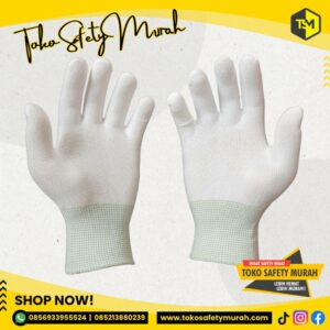Sarung Tangan Palmfit Nylon / Nilon Palm Fit Polyester / Safety Glove Kain Pelindung Tangan Kerja Tukang Proyek