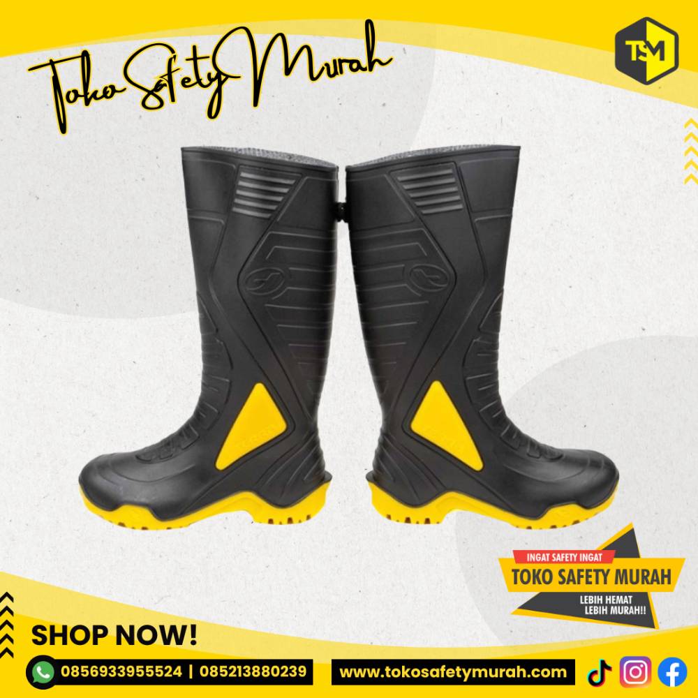 Sepatu Boots Karet Anti Air AP Terra 3 Size 38-42 Kuning - Image 3