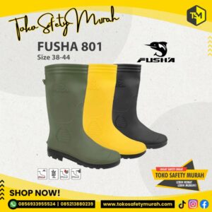 Sepatu Boots PVC Karet Anti Slip Tahan Air Nyaman Dipakai Size 38-44