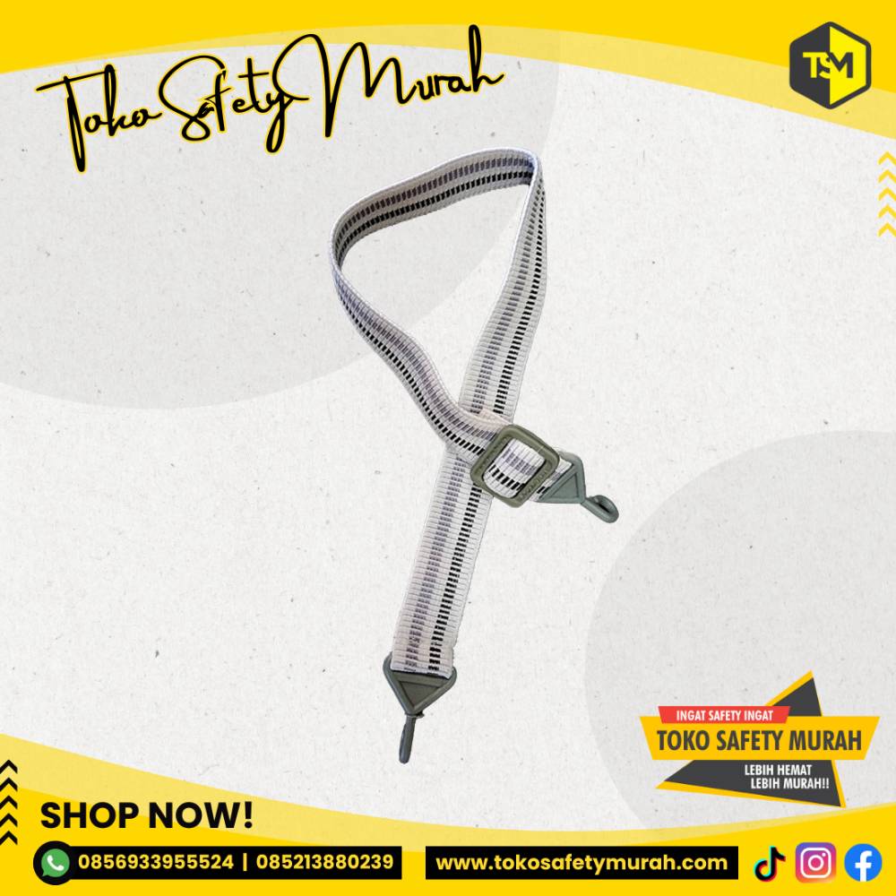 Tali Dagu Karet Putih Chin Strap Helm Safety Helmet Murah #Jual Alat Pelindung Diri APD Alat Keselamatan Kerja K3 - Image 4