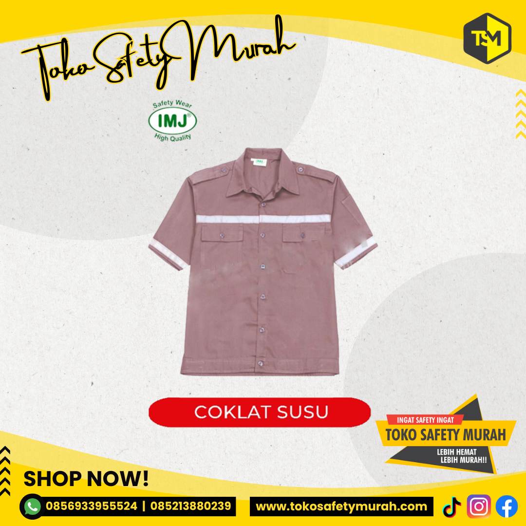 Wearpack Safety Baju Atasan Lengan Pendek Size M-XL - Image 10