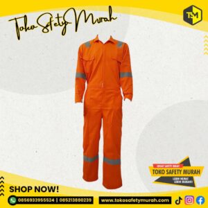 Baju Safety Wearpack IMJ Orange Terusan XXXL Bahan Tebal #Jual Alat Pelindung Diri APD Alat Keselamatan Kerja K3