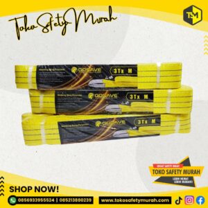 Webbing Sling Gosave 3 Ton X 9 Meter Tali Angkat Safety #Jual Alat Pelindung Diri APD Alat Keselamatan Kerja K3