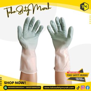 Sarung Tangan Rubber Serbaguna / Karet Lateks Kualitas Bagus / Kimia Cuci Piring Baju Cleaning Dapur Rumah Tangga Berkebun