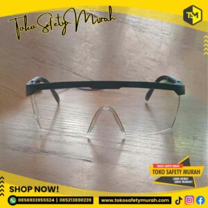 Kacamata Pelindung Safety Glasses Clear Bening Kotak Kacamata Motor Las Gurinda