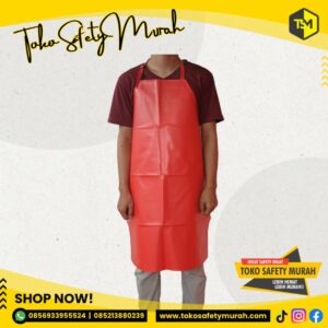 Apron Waterproof Anti Air Minyak / Celemek Multifungsi Bahan PVC Synthetic Leather