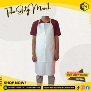 Celemek Masak Butcher Apron PVC Kulit Sintetis Anti Air Panjang 90 cm #Jual Alat Pelindung Diri APD Alat Keselamatan Kerja K3