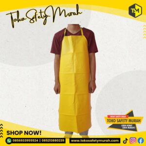Celemek Apron PVC Waterproof Anti Air 110 cm Kulit Sintetis Leather