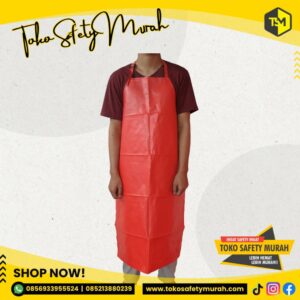 Celemek Apron PVC Waterproof Anti Air Model Panjang 110 cm Kulit Sintetis Leather #Jual Alat Pelindung Diri APD Alat Keselamatan Kerja K3