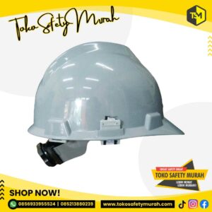 Helm Proyek SNI AAA Abu Abu + Fastrack + Tali Dagu #Jual Alat Pelindung Diri APD Alat Keselamatan Kerja K3