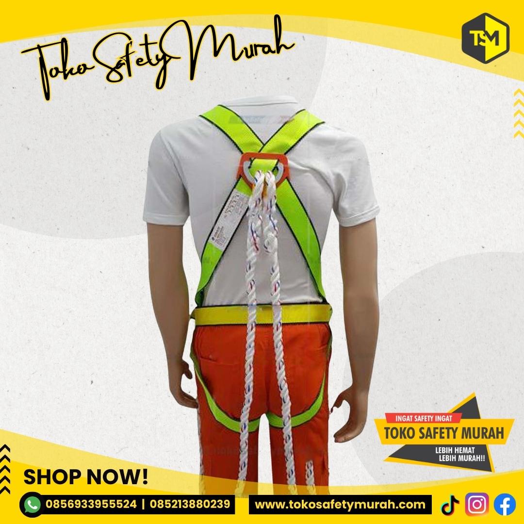 Full Body Harness FASTEN Double Big Hook Besar Gosave Tali Pengaman #Jual Alat Pelindung Diri APD Alat Keselamatan Kerja K3 - Image 4