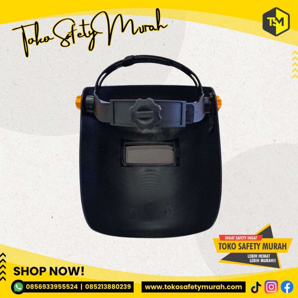 1 SET Helm Kedok Las + Fastrack Putar Merk GOSAVE / Face Shield Welding Safety / Topi Helmet Topeng Knob Putar #Jual Alat Pelindung Diri APD Alat Keselamatan Kerja K3 - Image 3