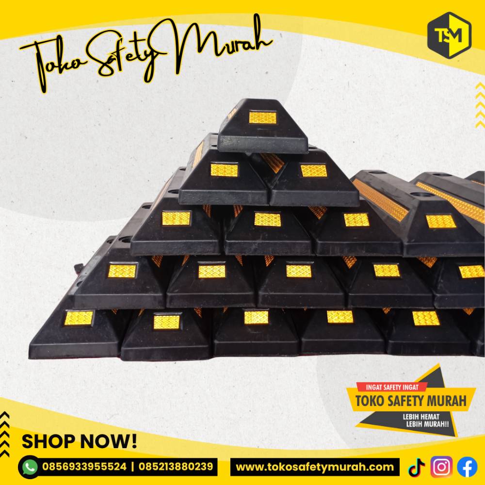 Wheel Stopper Murah / Pengganjal Ban Roda Ganjalan Mobil Batas Parkir - Image 5