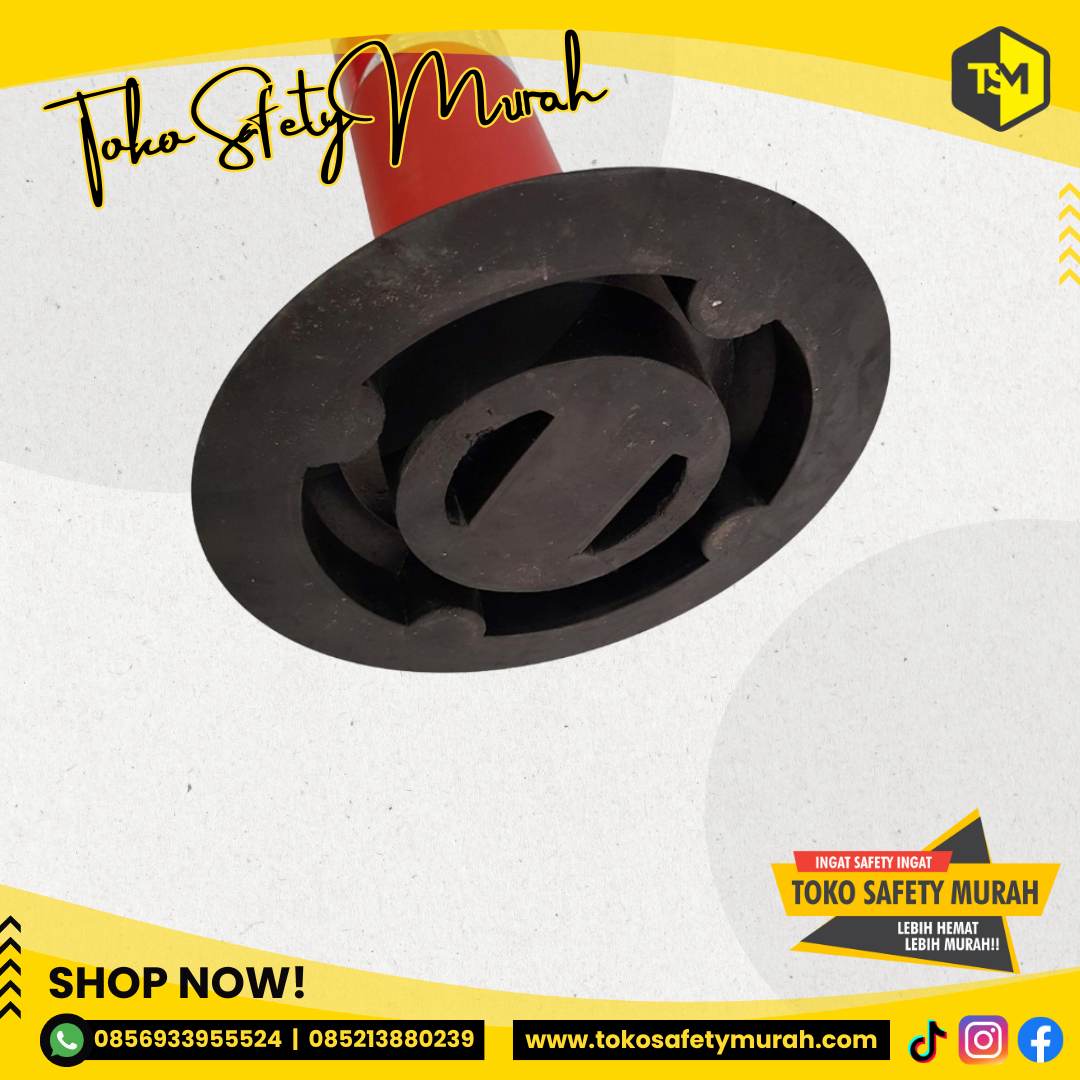 Stick Cone Rubber T-Top Bollard Elastis Scotlight 80 CM #Jual Alat Pelindung Diri APD Alat Keselamatan Kerja K3 - Image 3