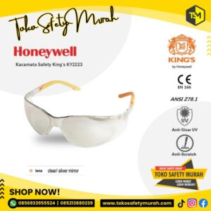 Kacamata Safety King KY 2223 Clear Mirror Anti Scratch Safety Glasses