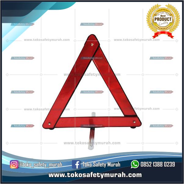 Traffic Segitiga Pengaman Safety Reflektor Bahan Tebal. Alat Safety #Jual Alat Pelindung Diri APD Alat Keselamatan Kerja K3
