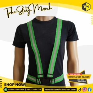 Elastic Scotlite Vest Rompi Karet Safety Proyek V Guard Green Hijau