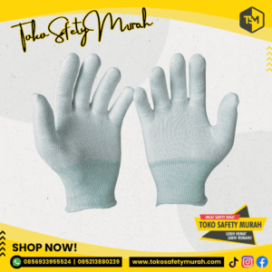 Sarung Tangan Kain Nylon Palmfit 13 gauge Palm Fit Glove Anti Static Nilon Polyester