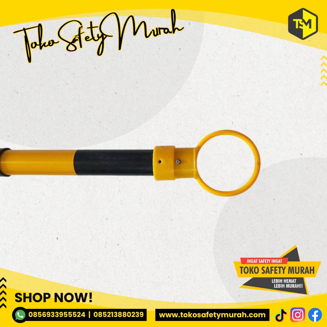 Cone Bar Retractable / Stick Tongkat Penghubung Traffic Safety Cone / Palang Penghalang Jalan - Image 2