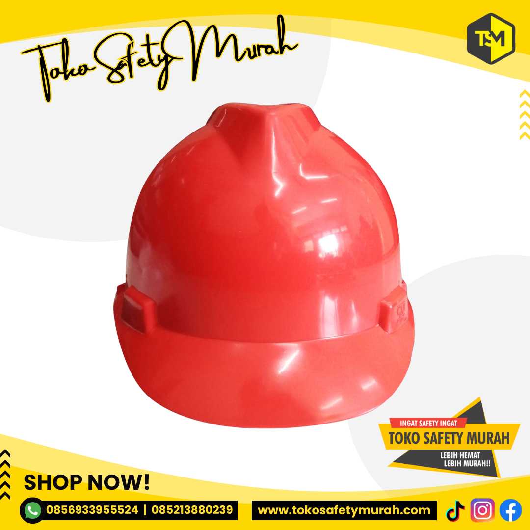 Helm SNI MURAH KOMPLIT 1 Set Safety AAA V Guard + Fastrack + Tali dagu #Jual Alat Pelindung Diri APD Alat Keselamatan Kerja K3 - Image 4