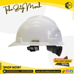Helm Mandor Pengawas Manajer Insinyur A3 Putih + Inner Fastrack Putar + Tali Dagu #Jual Alat Pelindung Diri APD Alat Keselamatan Kerja K3