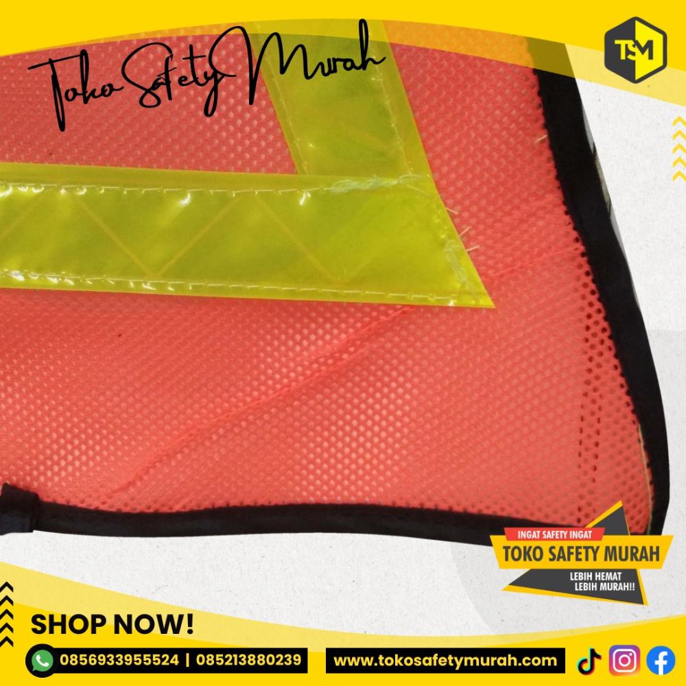 Bendera Segitiga Safety Buggy Whip Jaring Flagman Orange / Bendera Tiang Mobil Tambang - Image 5
