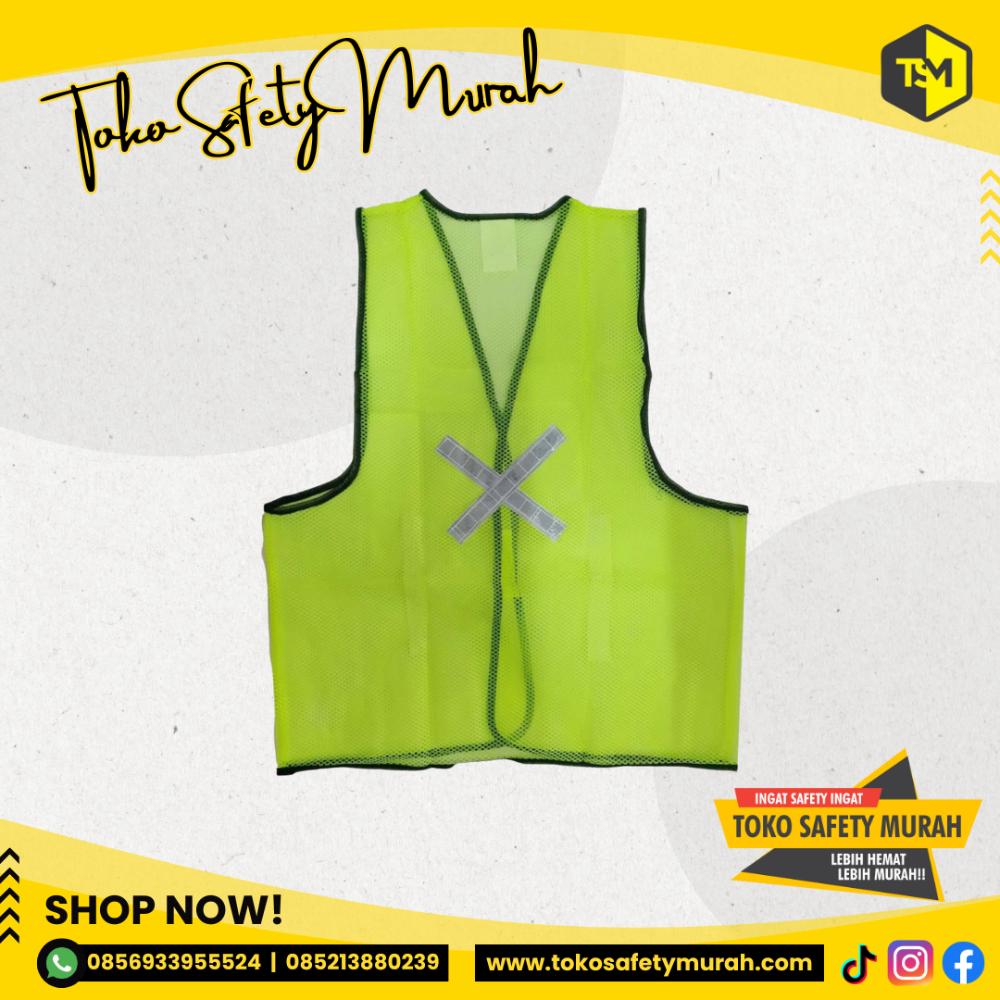Rompi Safety Jaring Hijau GOSAVE / Scotlite Vest / Baju Parkir Outdoor Biker Scotlight #Jual Alat Pelindung Diri APD Alat Keselamatan Kerja K3 - Image 2