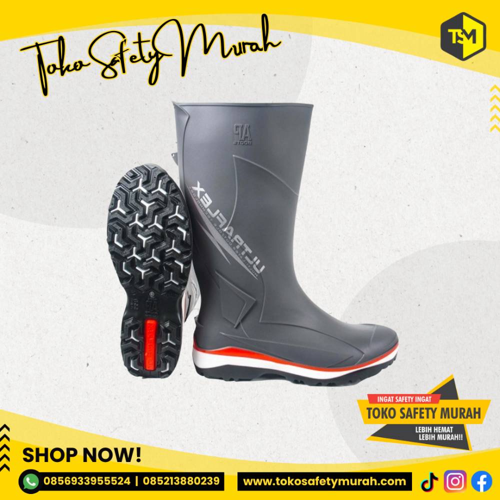 Sepatu Boot Tinggi Anti Air AP Ultraflex 2018 - Grey - Image 4