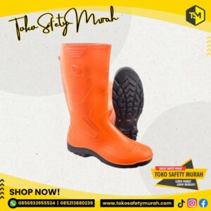 Sepatu Boot Karet PVC Tinggi Eco 3 Sepatu Kerja Proyek Perkebunan Pertanian Perikanan Size 39-43