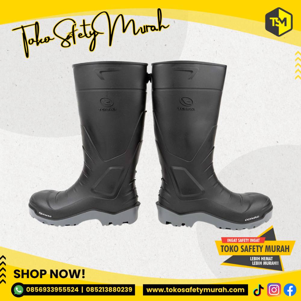 Sepatu Boots PVC Safety Hitam Tinggi AP Safety S4 Size 39-43 - Image 3