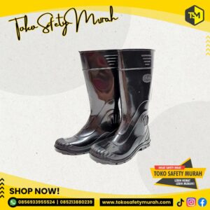 Sepatu Boot Karet Hitam Sepatu Proyek Tahan Air Picco Murah #Jual Alat Pelindung Diri APD Alat Keselamatan Kerja K3