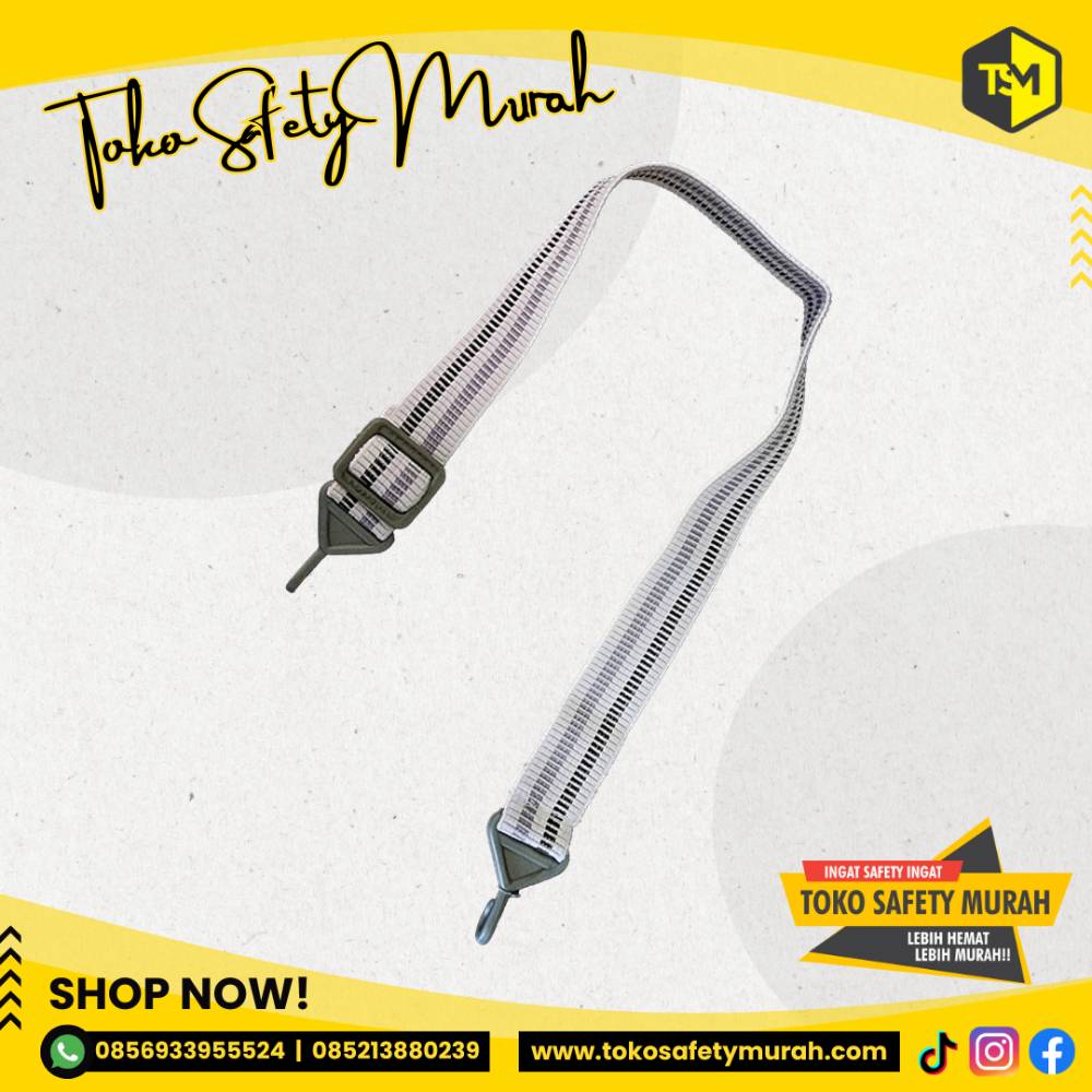 Tali Dagu Karet Putih Chin Strap Helm Safety Helmet Murah #Jual Alat Pelindung Diri APD Alat Keselamatan Kerja K3