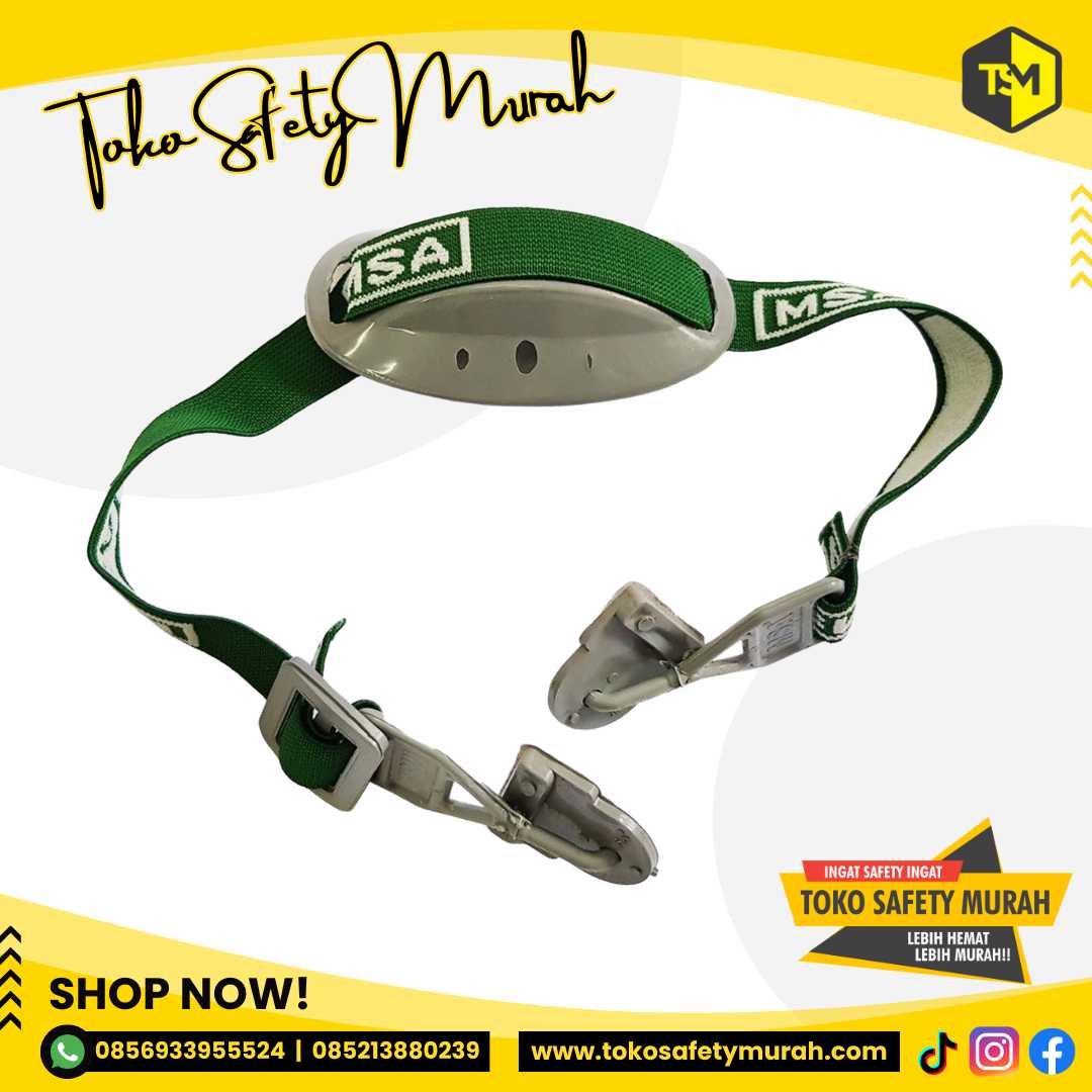 Tali Dagu Karet Elastis MSA Lokal / Chin Strap Dudukan Tali Helm Safety Proyek #Jual Alat Pelindung Diri APD Alat Keselamatan Kerja K3