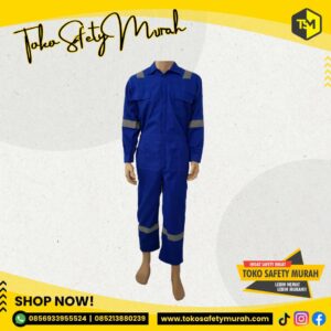 Baju Safety Wearpack Biru Benhur IMJ Terusan XXXL Bahan Tebal #Jual Alat Pelindung Diri APD Alat Keselamatan Kerja K3