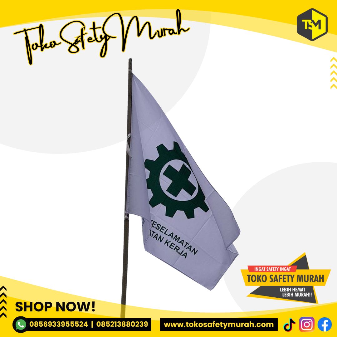 Bendera Safety K3 Standar Depnaker Kesehatan Keselamatan Kerja #Jual Alat Pelindung Diri APD Alat Keselamatan Kerja K3 - Image 5