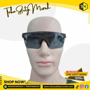 Kacamata Safety Smoke / Kacamata Smoke Kotak / Safety Glasses Murah