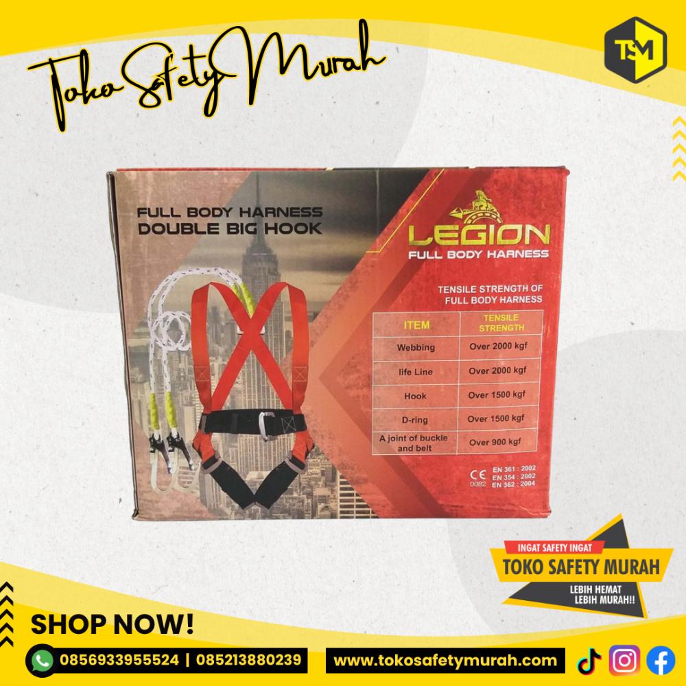 Full Body Harness Double Hook Double Big Hook Legion #Jual Alat Pelindung Diri APD Alat Keselamatan Kerja K3 - Image 5