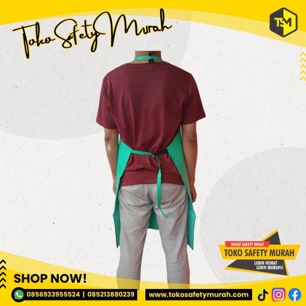 Celemek Apron PVC Waterproof Anti Air 90 cm Kulit Sintetis Leather #Jual Alat Pelindung Diri APD Alat Keselamatan Kerja K3 - Image 2