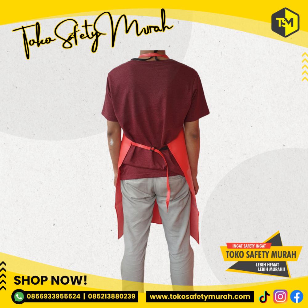 Apron Waterproof Anti Air Minyak / Celemek Multifungsi Bahan PVC Synthetic Leather - Image 2