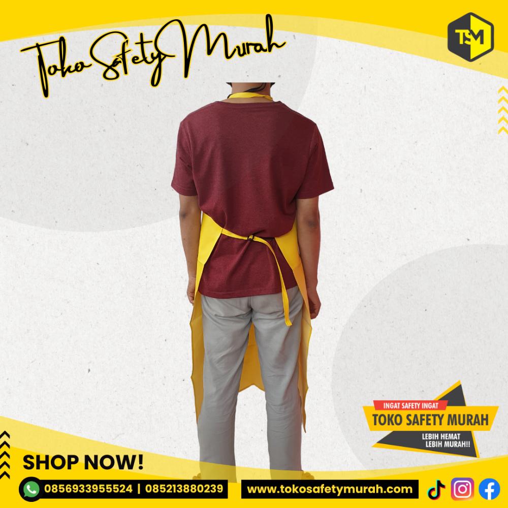 Celemek Apron PVC Waterproof Anti Air 110 cm Kulit Sintetis Leather - Image 2