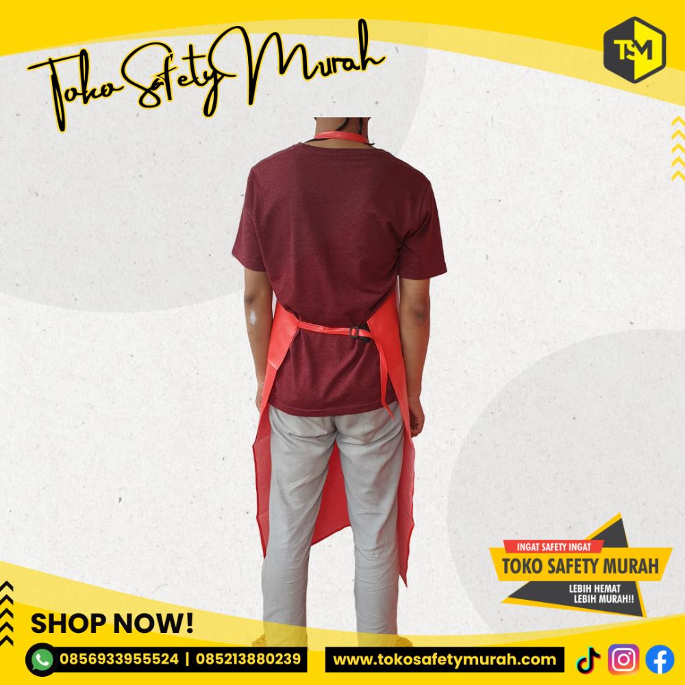 Celemek Apron PVC Waterproof Anti Air 110 cm Kulit Sintetis Leather - Image 4