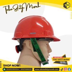 Helm MSA Merah Helmet Safety Proyek SNI Pelindung Kepala MSA Lokal Plus Fastrack #Jual Alat Pelindung Diri APD Alat Keselamatan Kerja K3