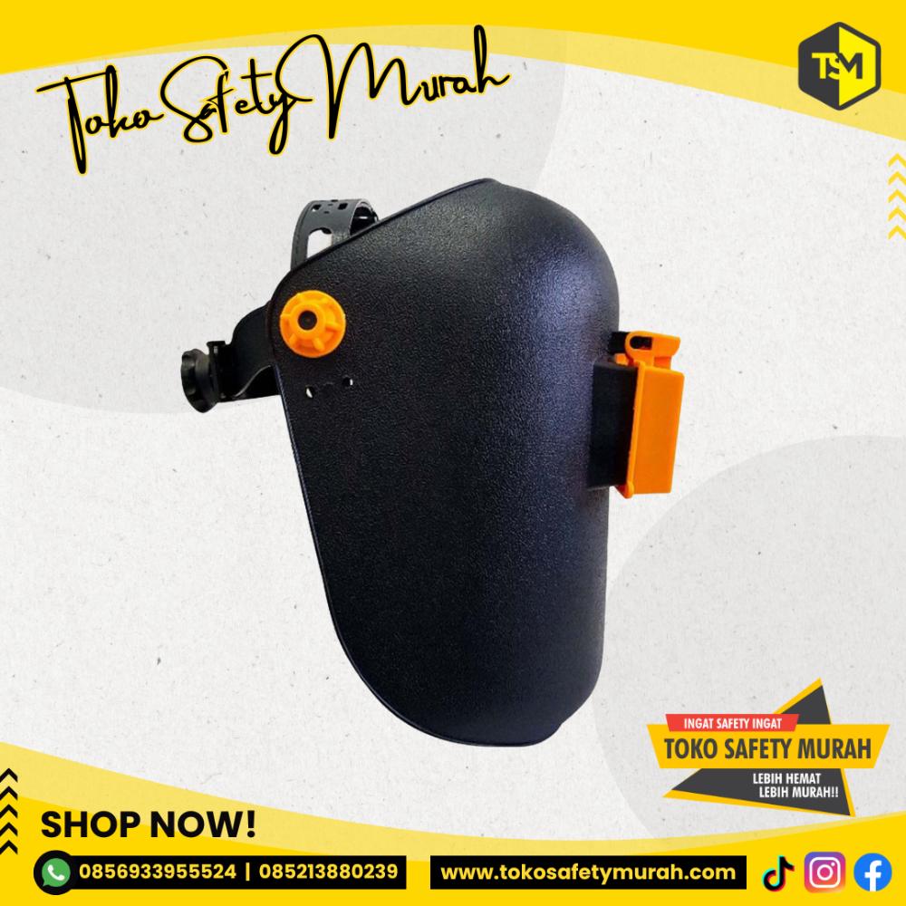 1 SET Helm Kedok Las + Fastrack Putar Merk GOSAVE / Face Shield Welding Safety / Topi Helmet Topeng Knob Putar #Jual Alat Pelindung Diri APD Alat Keselamatan Kerja K3 - Image 4