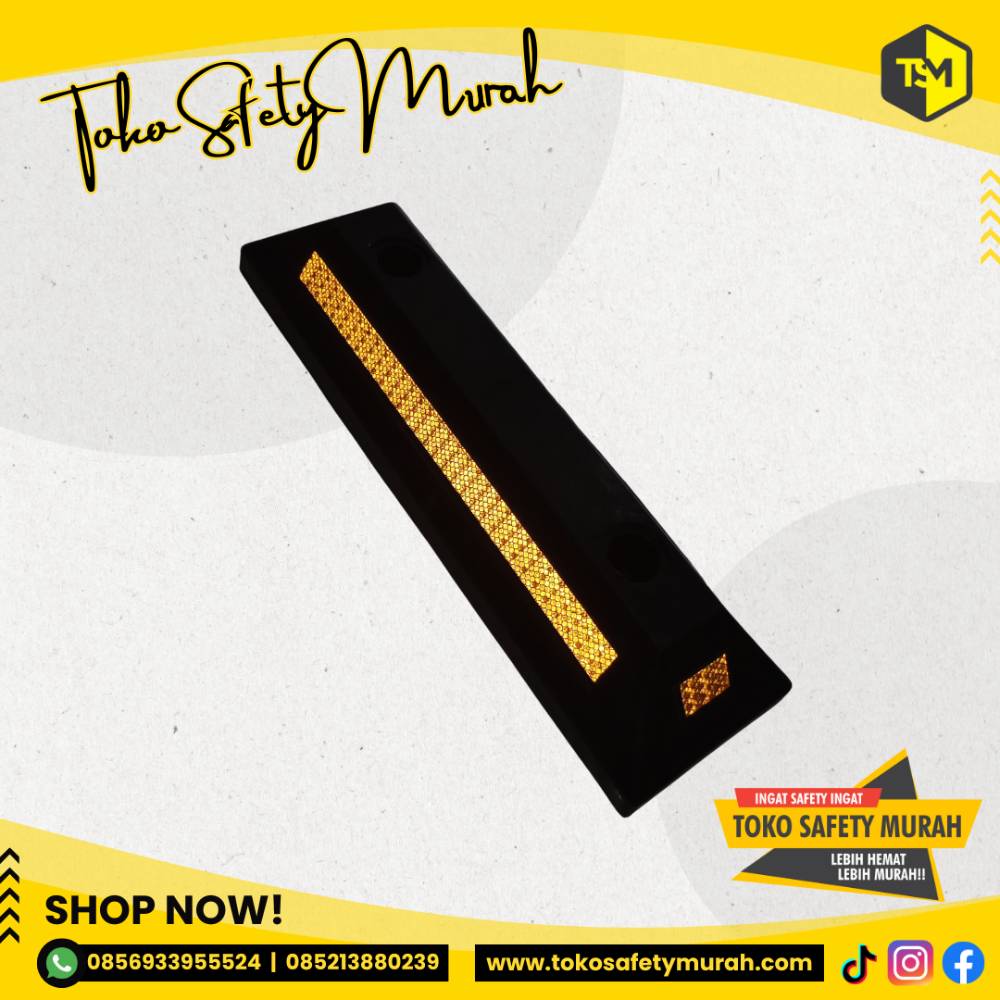 Wheel Stopper Murah / Pengganjal Ban Roda Ganjalan Mobil Batas Parkir - Image 4